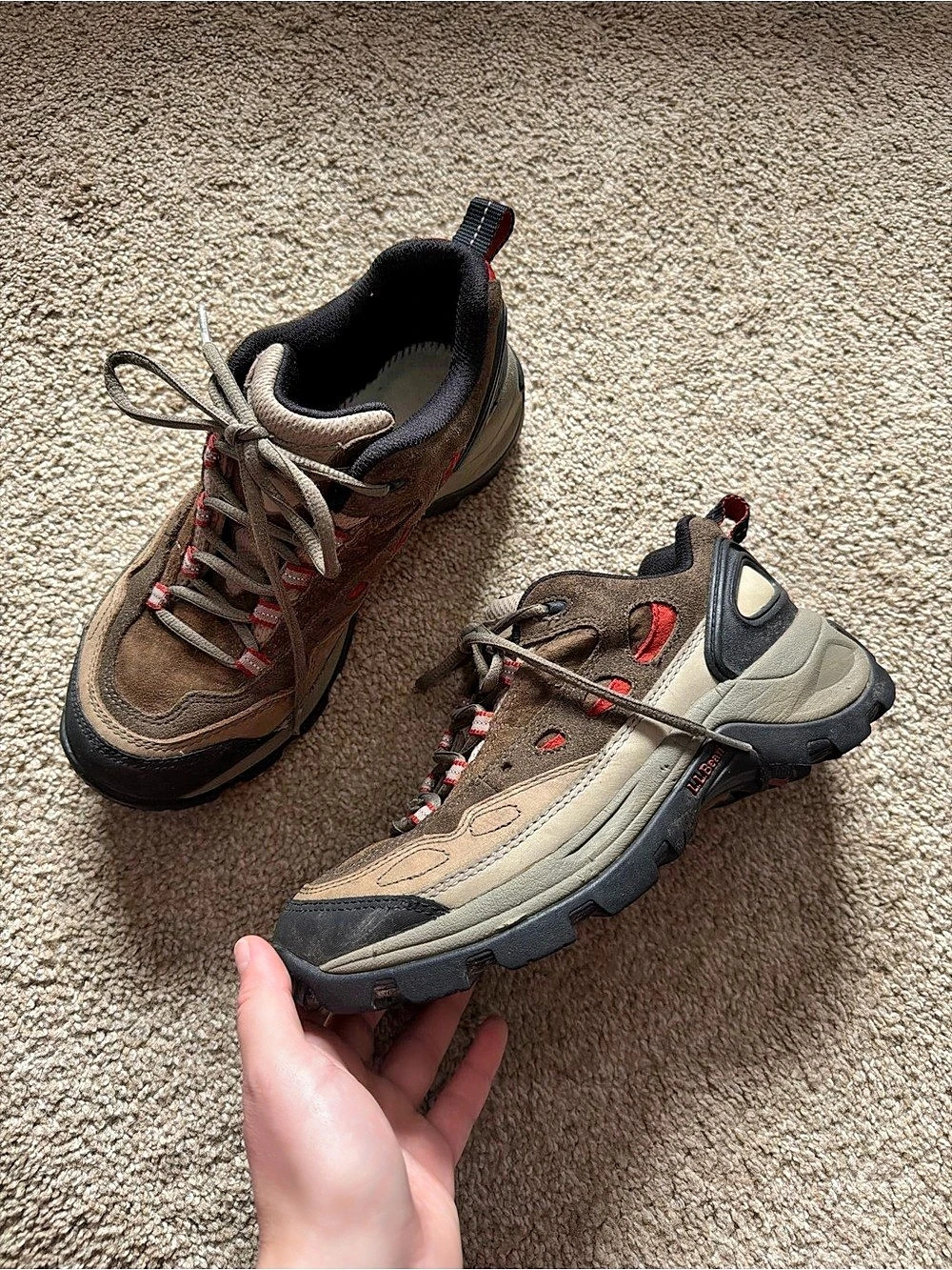 L.L.Bean Trail Model Hiking Shoes Brown & Black
